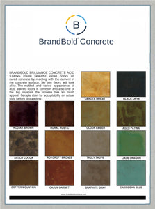 BrandBold Brilliance Concrete Acid Stain Sample - 4 oz